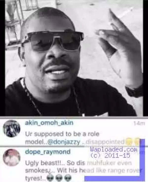 Photo: Fans Blast Don Jazzy For Smoking In New Video 